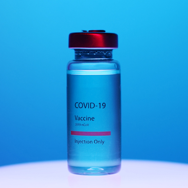 COVID-19 Vaccine Bottle that says Injections Only