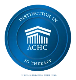 ACHC Distinction in Ig Therapy accredited, link to ACHC Distinction in Ig Therapy homepage.